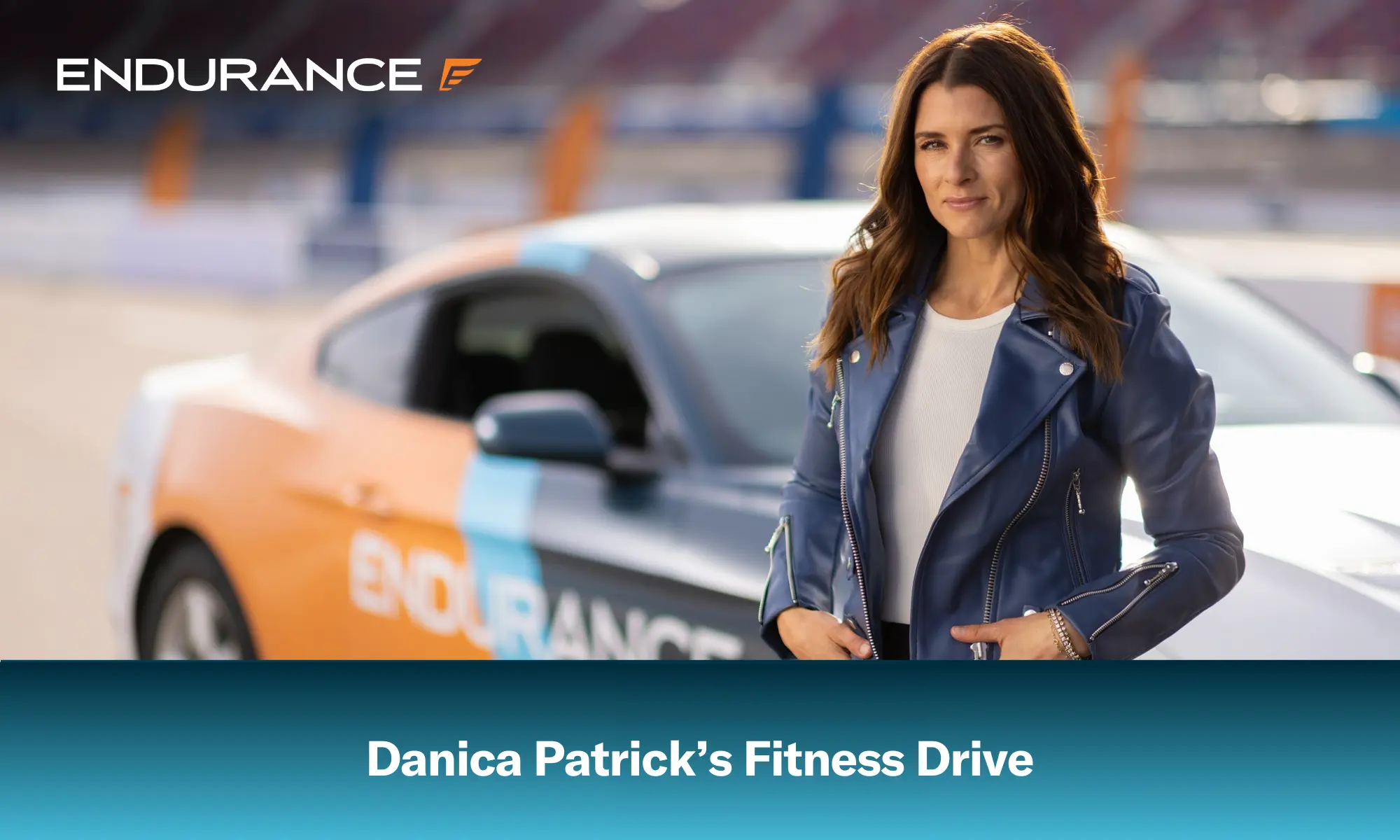 Danica Patrick standing in front of an Endurance race care