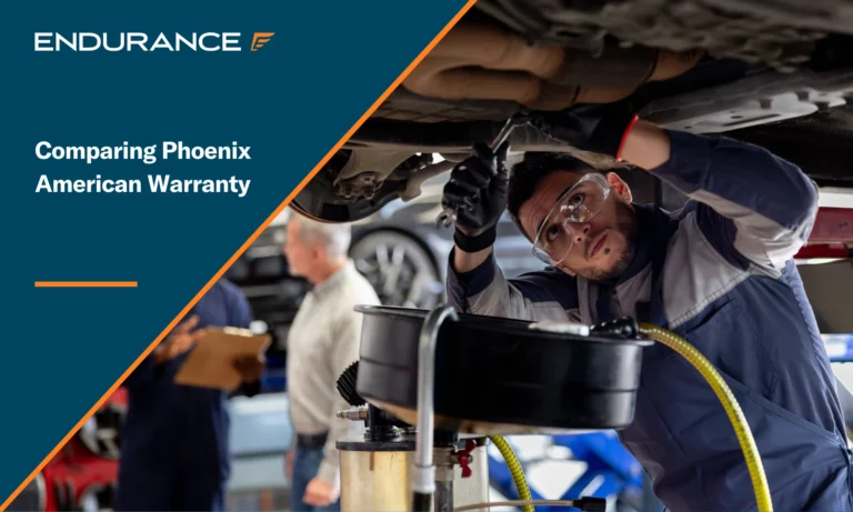 Mechanic working at an auto repair shop fixing a car